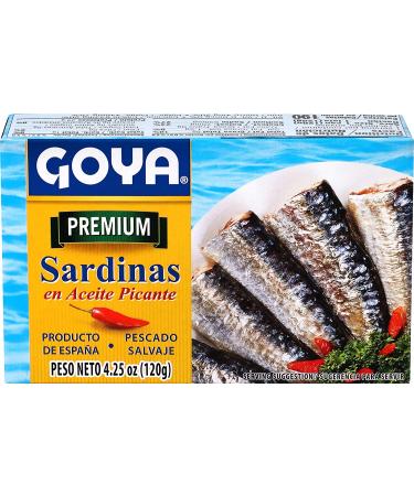 Goya Foods Premium Sardines in Spicy Oil 4.25oz (Pack of 25) - Best Quality Sardines for Sale - Buy Online on GoSupps.com
