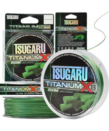 Fishing line 8-fold braided Braided line Main line Titanium X8 150m/1 000m 0.08-0.40mm 0.10mm / 16.3kg / 150m