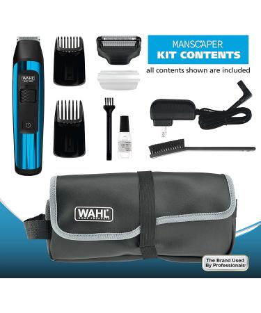 Wahl Manscaper Deluxe Hair Trimmer & Shaver for Total Body Grooming - Safe-Touch Stainless Steel Blades - Buy Online on GoSupps.com