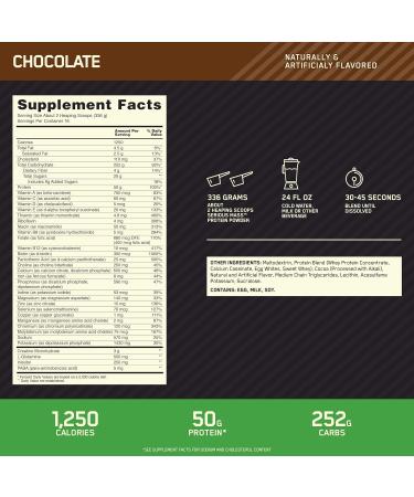 Optimum Nutrition Serious Mass Weight Gainer Protein Powder & Gold Standard 100% Whey Protein Powder Double Rich Chocolate 5 Pound (Packaging May Vary) - Buy Online on GoSupps.com