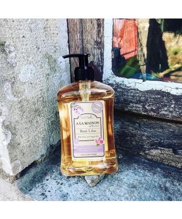 A La Maison de Provence Rose Lilac Liquid Hand Soap - 16.9 oz Pump | Natural French Milled Moisturizer - Buy Online on GoSupps.com