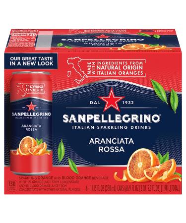 Sanpellegrino Aranciata Rossa Sparkling Drink 11.15 Fl Oz (Pack of 6) - Buy Online on GoSupps.com