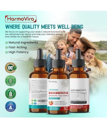 Liposomal Berberine with Cinnamon & Milk Thistle Advanced Formula Supports Digestion Heart Wellness & Liver Cleanse* 2.0 fl. oz (60ml) 60 ml (pack of 1) - Buy Online on GoSupps.com