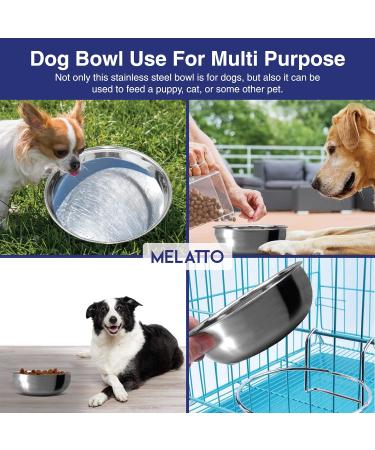 2Pack Stainless Steel Dog Bowls -1500ML- Large Dishwasher Safe Dog Food Bowl Rust and Splash Free Dog Water Bowl- Dog Bowl - Buy Online on GoSupps.com