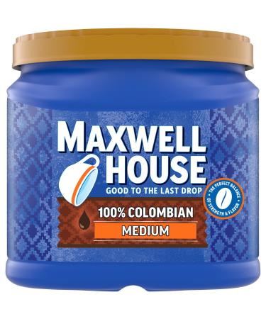 Maxwell House 100% Colombian Medium Roast Ground Coffee (24.5 oz Canister)
