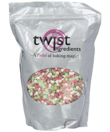Twist Ingredients Red White and Green Stars 800 g