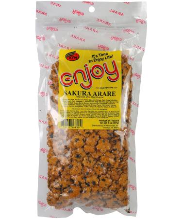 Enjoy Sakura Arare Rice Crackers, 8 Ounce