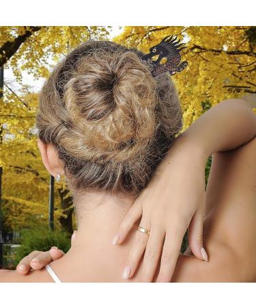 Marycrafts Horn Dragon Hair Stick - Women's Long Hair Fork for Buns in Black - Buy Online on GoSupps.com