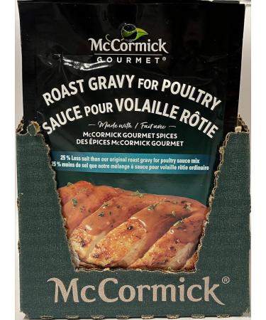 McCormick Gourmet Premium Quality Dry Sauce Mix Roast Poultry Gravy Less Salt 30g Case Pack 12 Count - Buy Online on GoSupps.com