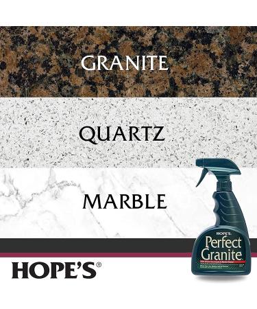 Hopes Perfect Granite & Marble Countertop Cleaner Stain Remover and Polish - 22oz (Pack of 2) - Buy Online on GoSupps.com