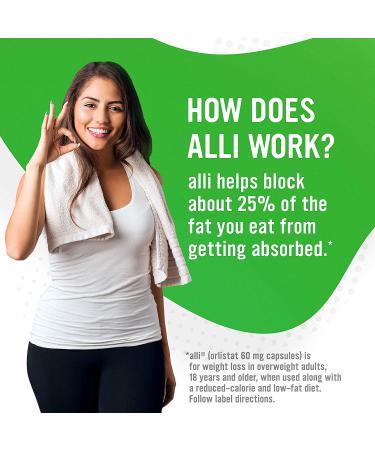 Alli Weight Loss Diet Pills - 120 Capsules | Effective Slimming Solution - Buy Online on GoSupps.com