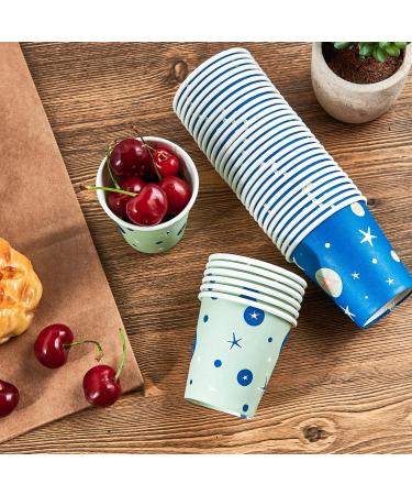 600-Pack 3oz Disposable Paper Cups - Green and Blue | Bathroom, Espresso, Snack Cups for Parties, Picnics, Travel - Buy Online on GoSupps.com