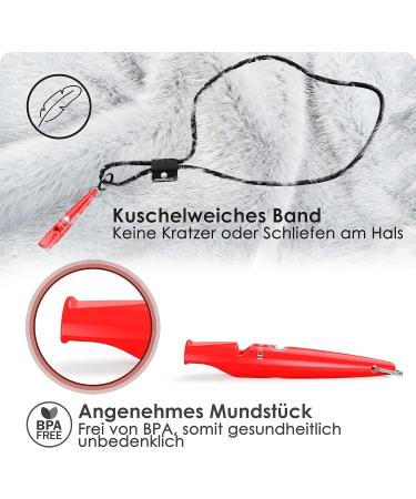 Weidebach Dog Whistle for Training | Loud & Constant Sound | Includes E-book & Treat Bag | Red - Perfect for Recall Training - Buy Online on GoSupps.com