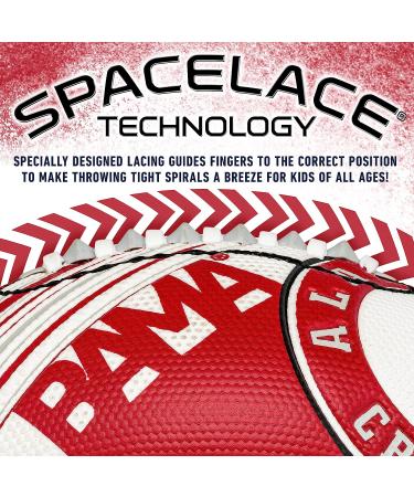 Franklin Sports NCAA Alabama Crimson Tide Youth Mini Football - 8.5 with SPACELACE Easy Grip Texture - Buy Online on GoSupps.com