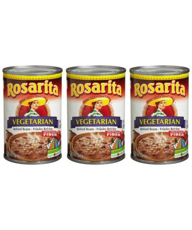Rosarita Vegetarian Refried Beans (3 pack) 3- 16 oz cans for a total of 48 oz