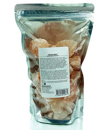 IndusClassic Sole Himalayan Salt Chunks Stone Natural Vitamins, Supplements Increase Hydration, Energy, Vibration, Cellular Communication, and Replenish Electrolytes with 84 Trace Minerals -- 2 lbs 2 Pound (Pack of 1)