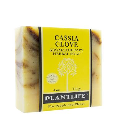 Plantlife Cassia Clove Bar Soap 6-Pack - Moisturizing Handcrafted Soap with Plant-Based Ingredients - Made in California - 4oz Bars (Pack of 6) - Buy Online on GoSupps.com