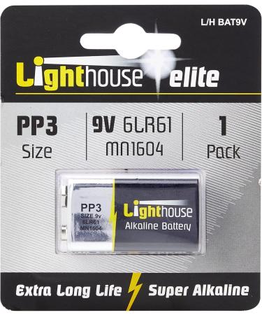 Buy LightHouse Torches L/HBAT9V PP3 Alkaline Battery 9V High Performance & Long Lasting | International Shipping Available - Buy Online on GoSupps.com