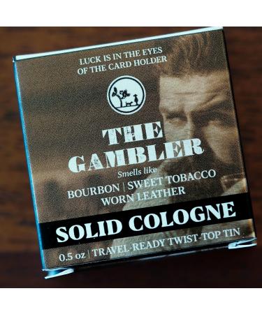 The Gambler Bourbon-Inspired Solid Cologne - Whiskey Old-fashioned Tobacco and a Hint of Leather in a Pocket-Sized Tin - Men s or Women s Cologne - Outlaw Bourbon Tobacco Leather - Buy Online on GoSupps.com