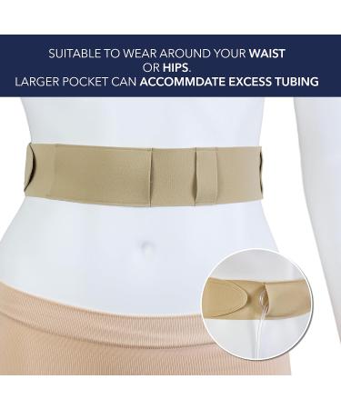 Peritoneal Dialysis Tube Belt - Slim Soft and Stretchy PD Catheter Belt - Safe for Skin - Made in The UK - Peg Tube Supplies - Medical Peritoneal Dialysis Accessories (Medium - 29 -42 Beige) Medium - 29 -42 Beige - Buy Online on GoSupps.com