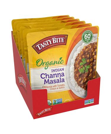 Tasty Bite Channa Masala - Microwaveable Indian Entrأ©e (10 oz, Pack of 6) | Ready to Eat - Buy Online on GoSupps.com
