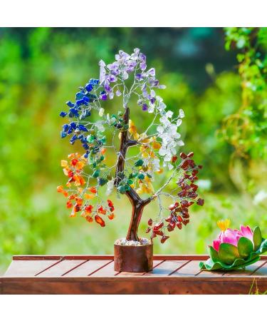 Chakra Tree of Life with Seven Chakra Stones - Meditation and Home Decor Accessory for Women - Bonsai Tree with Healing Crystals - Buy Online on GoSupps.com