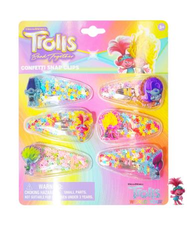 Luv Her Hair Accessories For Girls 6pc Cute Hair Clips For Girls with favorite Luv Her character charms Magical Confetti Hair Clips for Kids Toddler Hair Clips Toddler Hair Accessories Ages 3+