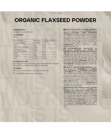 Organic Flaxseed Powder 500g - Bulk Pack | Pure and Natural - Buy Online on GoSupps.com