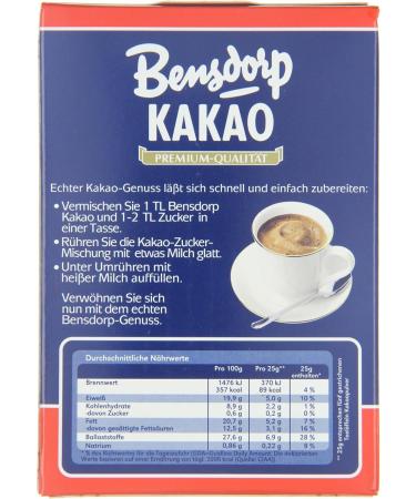  Bensdorp BENSDORP KAKAO Premium Qualitt Pack of 10 Packs of 10 x 250 g Package) - Buy Online on GoSupps.com