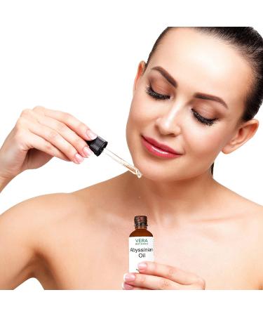 Vera Botanics Abyssinian Oil - 100% Pure & Natural, Cold-Pressed for Face, Dry Skin, Nails, Lips, Body & Hair - Reduce Hair Breakage, Even Out Skin Tone, Therapeutic Massage - Buy Online on GoSupps.com