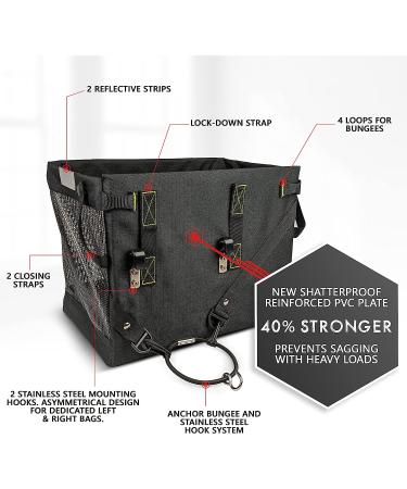 Bike Mule Grocery Pannier Bags - Ultimate Carrier Baskets for Shopping - Pair - Buy Online on GoSupps.com