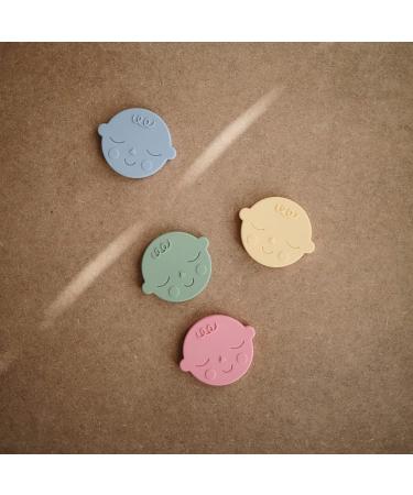 Mushie Bite Ring for Babies | BPA-Free Silicone | Promotes Motor Skills & Visual Sense | Safe Toddler Teething Toy (Banana Cream) - Buy Online on GoSupps.com