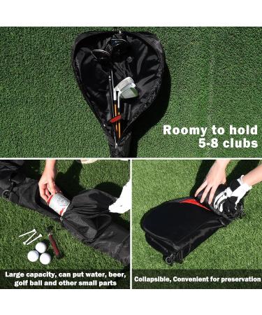 LZFAN Golf Club Bag Mini - Lightweight Driving Range Carrier for Men, Women, and Kids - A-Thickened Black - Buy Online on GoSupps.com