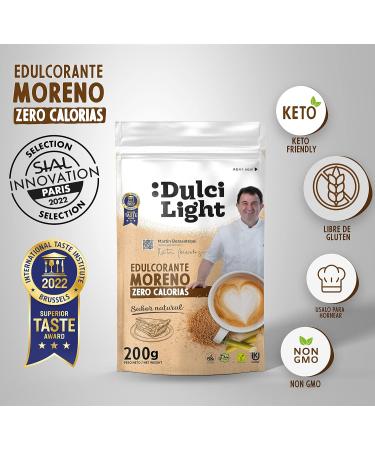 Dulci Light Cane Honey Sweetener - Natural Calorie-Free Sugar Substitute 2x200g for Drinks & Food - Buy Online on GoSupps.com