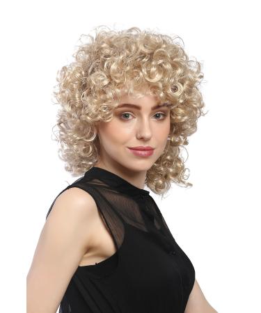 WIG ME UP - 91074-ZA83 Wig Ladies Carnival Mardi Gras Medium Length Thick Curly Curls Curly Blonde Light Blonde 80s - Buy Online on GoSupps.com