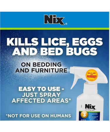 Nix Lice & Bed Bug Killing Spray - 5 fl oz | Home, Bedding, & Furniture Control - Buy Online on GoSupps.com