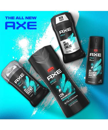 AXE Apollo Deodorant Stick - Long Lasting Odor Protection, Sage & Cedarwood, Aluminum Free, 3oz (4 Count) - Buy Online on GoSupps.com