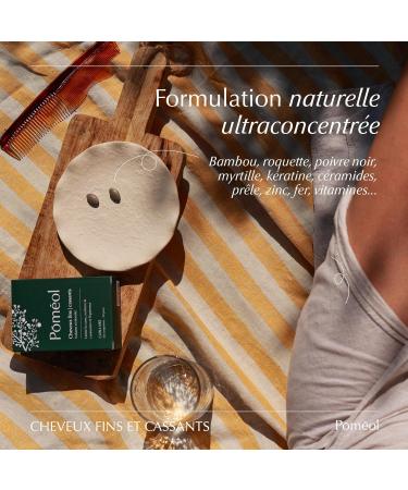 POM OL | Food Supplement for Fine & Brittle Hair | Volume Density & Sheathing - Accelerates growth Nourishes and Strengthens | Keratin Horsetail Bamboo Rocket Blueberry Vitamins | 30 days - Buy Online on GoSupps.com