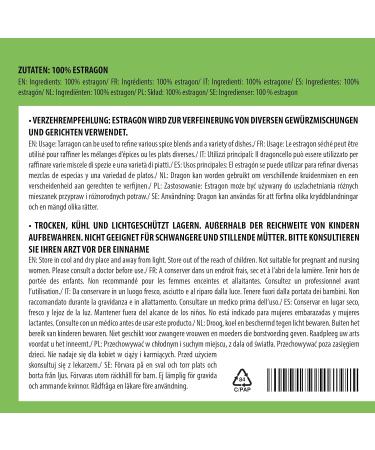 Dried Tarragon Leaves 250g - 100% Pure and Natural for Spice Mixtures - Buy Online on GoSupps.com