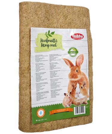 Nobby hemp mat for hamster rodents 100 x 40 x 1 cm 1 piece - Buy Online on GoSupps.com