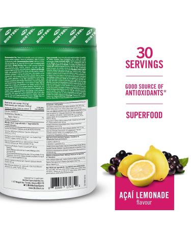 Buy BIOSTEEL Greens Sport Superfood Acai Lemonade - 306 GR | Premium Health Supplement for Energy & Immunity - International Shipping Available - Buy Online on GoSupps.com