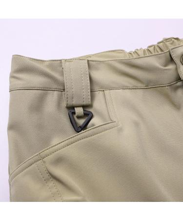 Shop Wide Cargo Vose Men's Outdoor Stretch Overalls - Loose Soft Rain-Resistant Pants with Large Side Pockets in Khaki - Buy Online on GoSupps.com