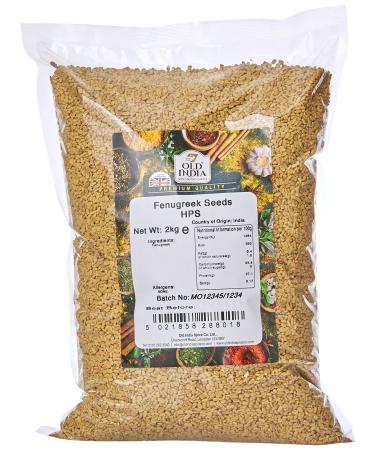Old India Fenugreek Seeds HPS 2kg 2 kg (Pack of 1)