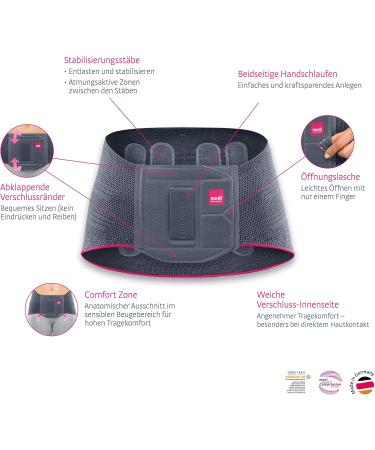 Buy Medi LUMBAMED Basic Lumbar Orthosis for Men - Size 1 Silver | Lightweight Comfort & Support - Free International Shipping - Buy Online on GoSupps.com