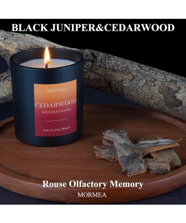 Scented Cedarwood Candles | Natural Soy Wax | 8oz Aromatherapy Jar Candles for Home | Perfect Gifts for Men & Women - Buy Online on GoSupps.com