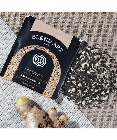 Blendart Masala Chai Tea Bags | Masala Miracle Assam Chai Tea Bags | Combo Pack of 3 | 15 Tea Bags Each Masala Chai 45 Tea Bags - Buy Online on GoSupps.com