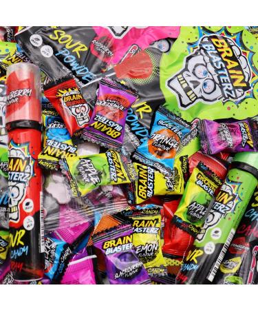 Brain Blasterz Sour Candy L Size Gift Box - Extreme Sour Candy Collection | Special Edition Sweets - International Shipping - Buy Online on GoSupps.com