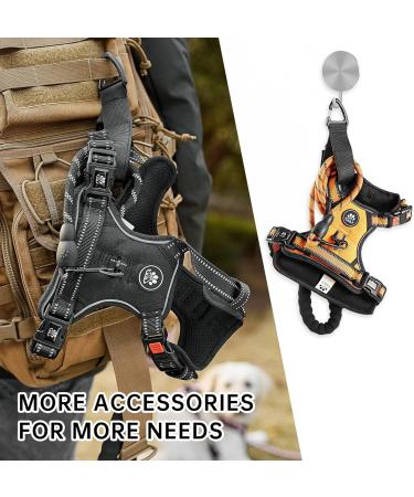 Nestroad Orange Dog Harness for Medium-Sized Dogs | Anti-Draw Padded Safety Belt | Neck 33-43cm Chest 43-64cm - Buy Online on GoSupps.com