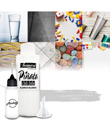 Pinata White Alcohol Ink 4fl oz - Made in USA - Works Great with Resin and Yupo - Bundle with Moshify 20 mL Applicator Bottle - Buy Online on GoSupps.com