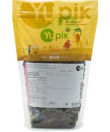 Yupik Organic European Pumpkin Seeds No Shell 1 kg Gluten-Free Non-GMO Kosher Vegan Raw Pepitas Unsalted Unroasted Plant-Based Protein Healthy Snacks Ideal for Baking & Topping 1 kg (Pack of 1) - Buy Online on GoSupps.com